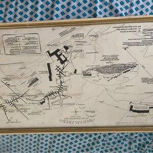 Framed Vintage Map Art